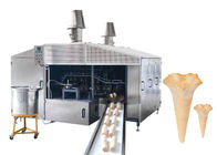 La chaîne de production de cône de sucre de gaufrette d'acier inoxydable avec 1 moteur conduit, système de gaz