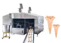 Automate de HP du cornet de crème glacée 1,0, consommation de l'essence 4-5, chaîne de production de gaufrette de système de gaz porte à deux battants