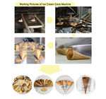 Le cône de gaufre de casse-croûte font la machine commerciale 10kg/Hour de cornet de crème glacée