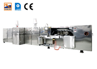 Machine commerciale de casse-croûte de machine de biscuit de gaufrette de PLC 1.5KW