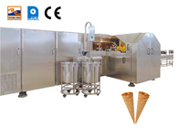 Ligne de production automatique de cônes de sucre roulé Machine de fabrication de cônes de gaufres de cuisson industrielle de crème glacée