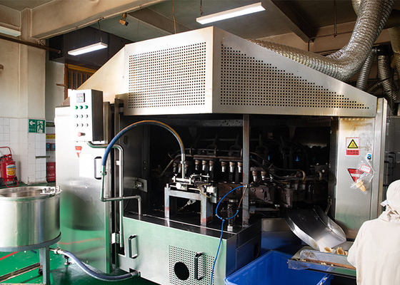 Ligne de production de cônes de galettes PLC Équipement de fabrication de cônes de galettes en acier inoxydable