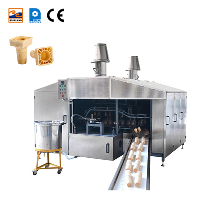 Ligne de production de cônes de galettes PLC Équipement de fabrication de cônes de galettes en acier inoxydable