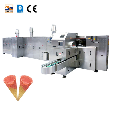 Une ligne de production de crème glacée sur mesure avec une vitesse réglable et 101 plaques de cuisson pour une productivité élevée