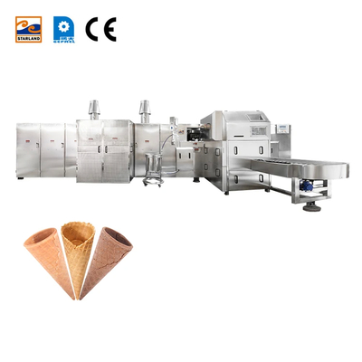 Ligne de production de cônes de crème glacée à efficacité personnalisée 2.0hp 1.5KW