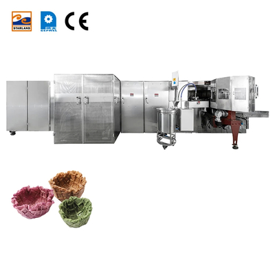 Machine à panier à gaufres automatique réglable entièrement automatique à commande PLC