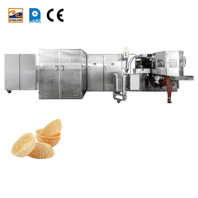 Machine automatique de fabrication de biscuits ligne de production de paniers à gaufres avec contrôle PLC et moteur 2.0hp
