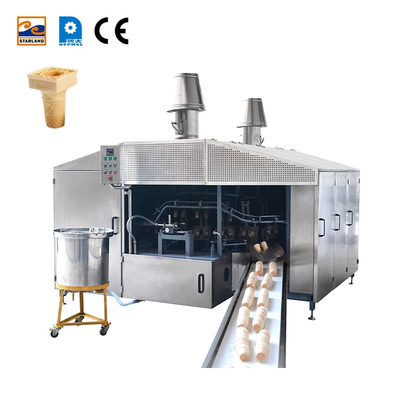0.75kw Spécification du moteur principal Ligne de production automatique de cône de gaufre avec CE