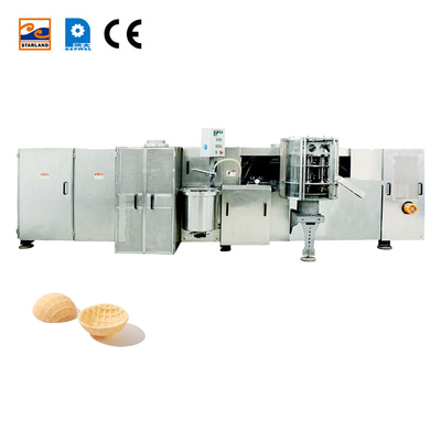 Machine automatique de fabrication de gaufres en acier inoxydable personnalisée avec contrôleur PLC