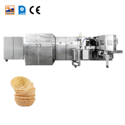 Système de contrôle PLC Machine automatique de fabrication de paniers à gaufres avec capacité