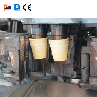 Ligne de production de cônes de gaufres entièrement automatique avec construction en acier inoxydable