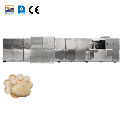 Ligne de production automatique de gaufres Monaka en acier inoxydable Machine de transformation alimentaire pour une production en douceur