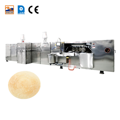 Machine de production automatique de gaufres en acier inoxydable avec affichage de température numérique