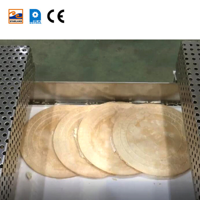 Ligne de production automatique de gaufres en acier inoxydable sur mesure avec affichage de température numérique