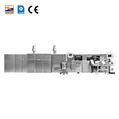 Ligne de production de rouleaux de gaufres de luxe contrôlée par PLC entièrement automatique