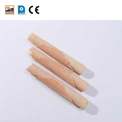 Ligne de production de rouleaux de gaufres de luxe contrôlée par PLC entièrement automatique
