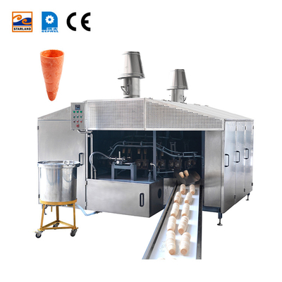 Matériau en acier inoxydable ligne de production de cône de gaufre avec conception personnalisée