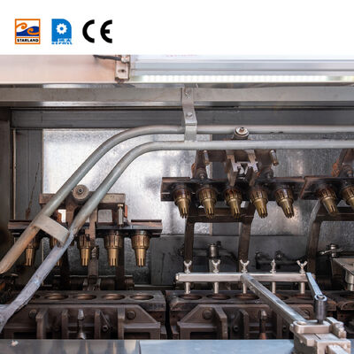 Support technique vidéo ligne de production de cône de gaufre/coupe équipement en acier inoxydable pour la fabrication et l'exploitation de cône de gaufre