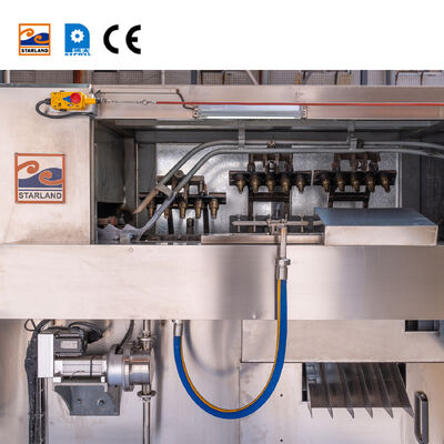 Machine automatique de cône de gaufre en acier inoxydable parfaite pour la production continue de délicieux cônes de gaufre croustillant