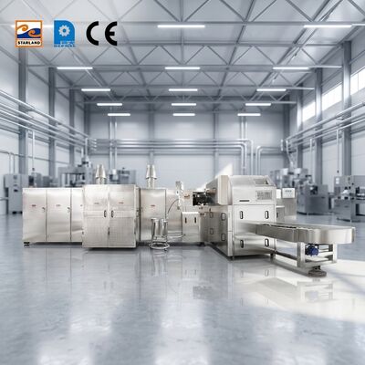 Production de machines de laminage à cône de crème glacée Voltage 220V380V Opération avec des exigences minimales d'entretien