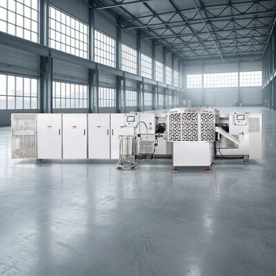 Ligne de production automatique de paniers à gaufres utilisant le système de contrôle PLC et la spécification du moteur principal pour une sortie constante