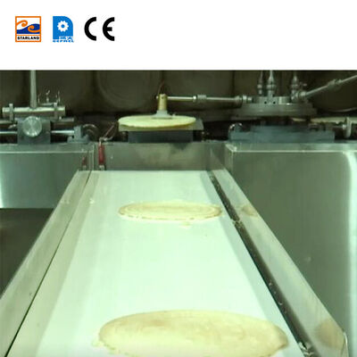 Fabricant de biscuits à plaquettes avec contrôle de température à l'écran numérique fournissant une plaquette Obleas cohérente
