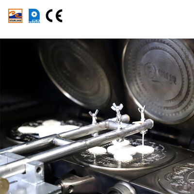 Stainless Steel Obleas Wafer Production Line Featuring PLC Control System And Video Technical Support After Service For Operation