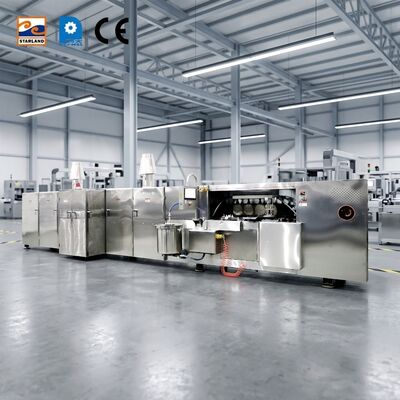 1.5kw Moteur Principal Spécification Ligne de Production de Biscuits Gaufrettes Matériau Acier Inoxydable Équipé de Support Technique Vidéo