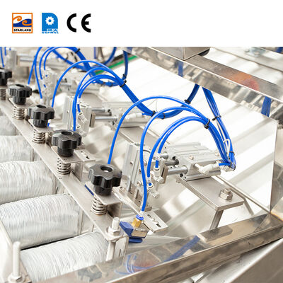 Dispositif automatique de manchonnage de cônes en acier inoxydable, moteur principal compris, spécifications pour ligne de production de cônes industriels