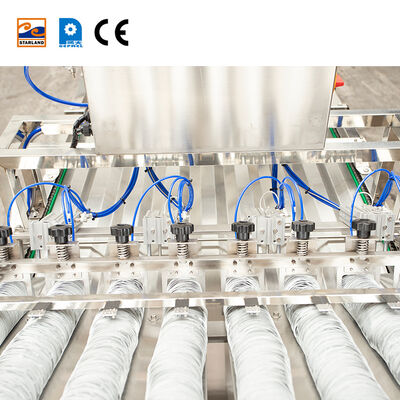 Dispositif automatique de manchonnage de cônes en acier inoxydable, moteur principal compris, spécifications pour ligne de production de cônes industriels