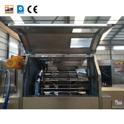 Chaîne de production du cornet de crème glacée 1.5KW 14m longtemps 89 calibres de cuisson