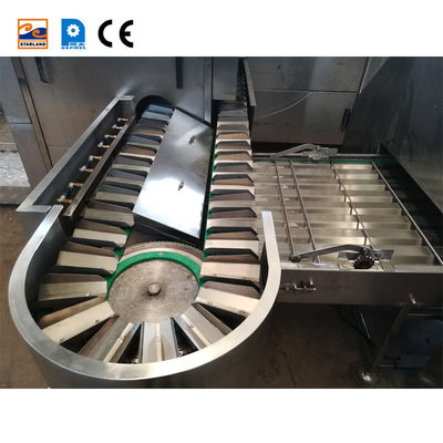 Chaîne de production du cornet de crème glacée 1.5KW 14m longtemps 89 calibres de cuisson