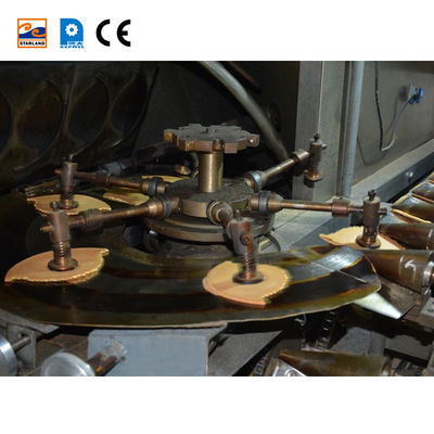 Chaîne de production du cornet de crème glacée 1.5KW 14m longtemps 89 calibres de cuisson
