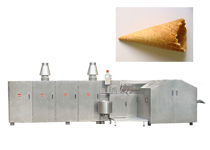 Équipement industriel flexible de crème glacée pour le cône de sucre/panier de gaufre
