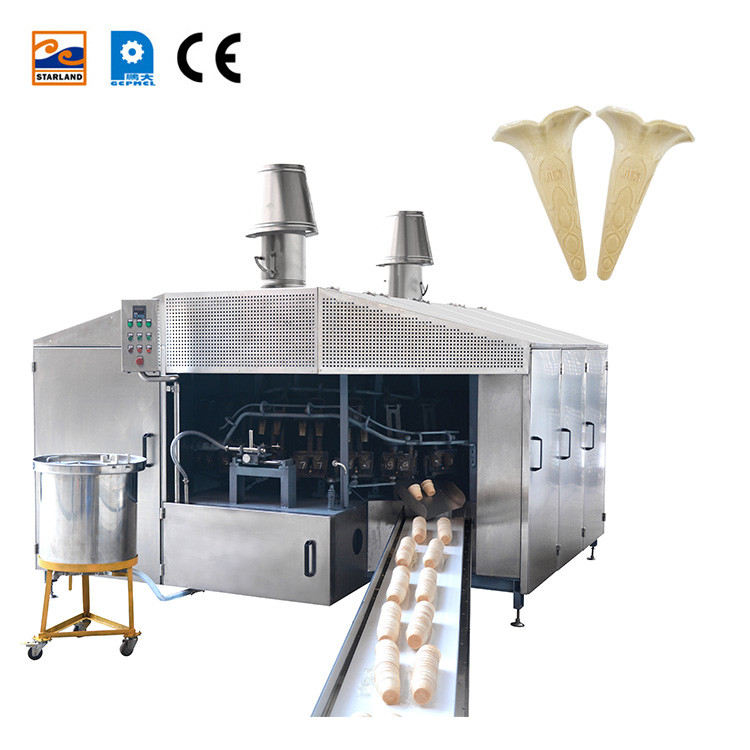 0.75kw PLC Wafer Cone ligne de production pour la production de biscuits Wafer Snack machine