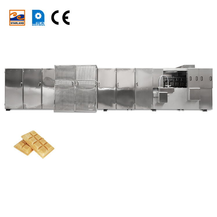 PLC contrôlée automatique Monaka Wafer Machine équipement de production de collations avec 55 plaques de cuisson