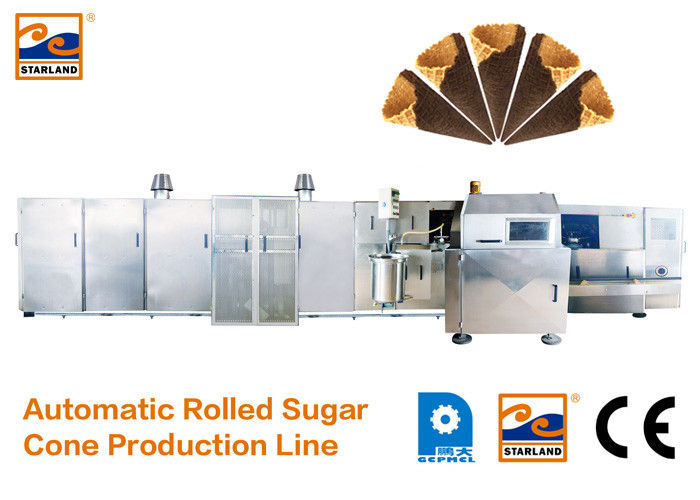 La chaîne de production complètement automatique de cône de sucre pour faire le CE de tasse de gaufre/cuvette a approuvé