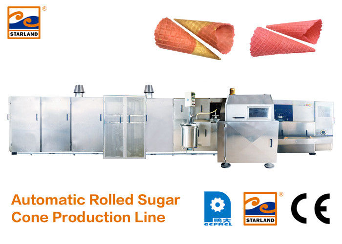 Chaîne de production durable de cône de sucre/fabricant de crème glacée industriel 7000L*2400W*1800H