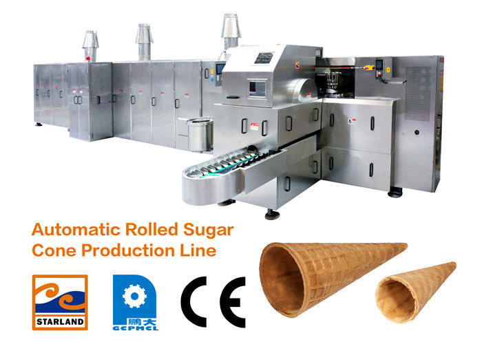 Rouleau automatique Sugar Cone Production Line 10000cones/Hour de chocolat