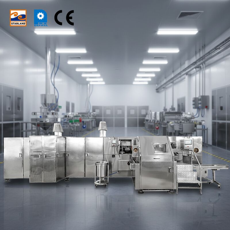 Ligne d'assemblage Ligne de production de cône Barquillo Conçue pour la production de cône Barquillo Assurant une capacité et un fonctionnement élevés