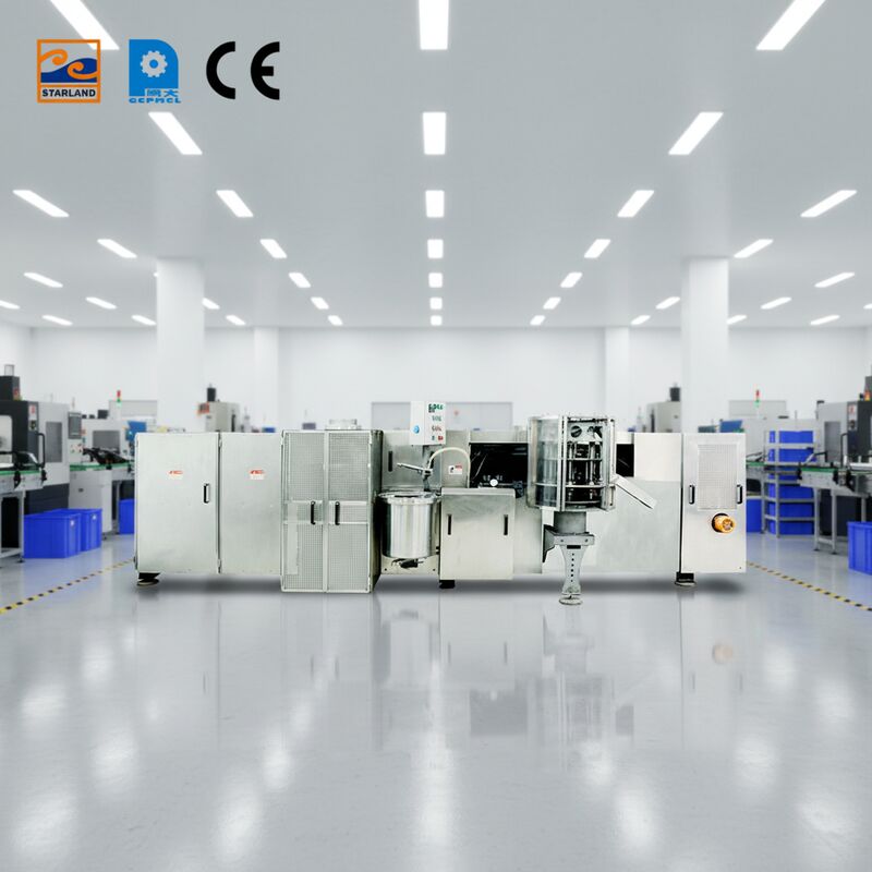 Machine automatique à panier à gaufres à fonctionnement continu, adaptée à la production à grande échelle