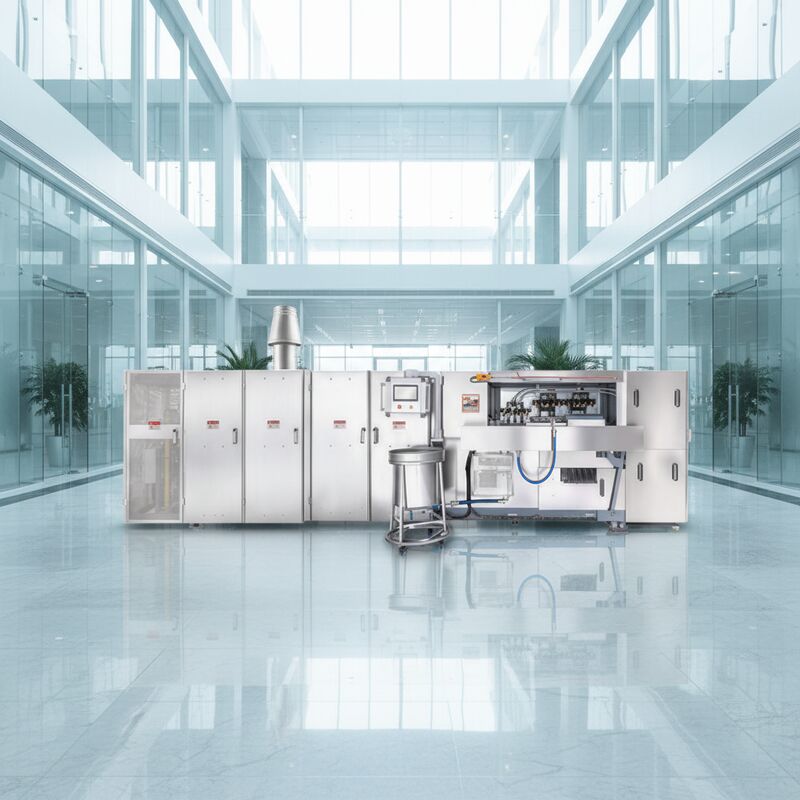 Machine automatique de cône de gaufre en acier inoxydable parfaite pour la production continue de délicieux cônes de gaufre croustillant