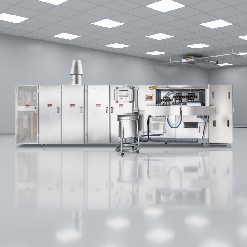 Ligne de production de cônes de gaufres en acier inoxydable Opération automatique avec système de commande PLC Pour la fabrication de cônes de gaufres