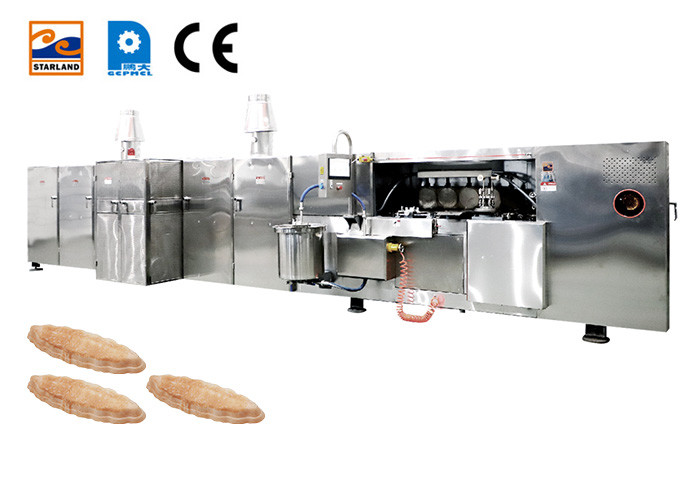 Machines industrielles commerciales de biscuit de gaufrette d'installation de fabrication de biscuit de gaufrette d'acier inoxydable