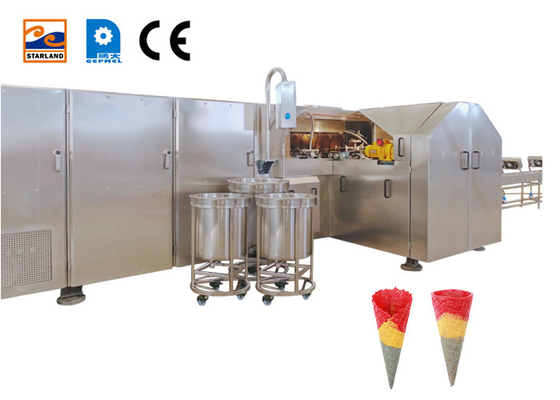 La chaîne de production automatique de cornet de crème glacée a roulé Sugar Cone Machine