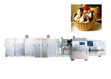 Chaîne de production flexible de cône de sucre de rouleau, gaufrette automatique faisant à machine des matériaux d'acier inoxydable