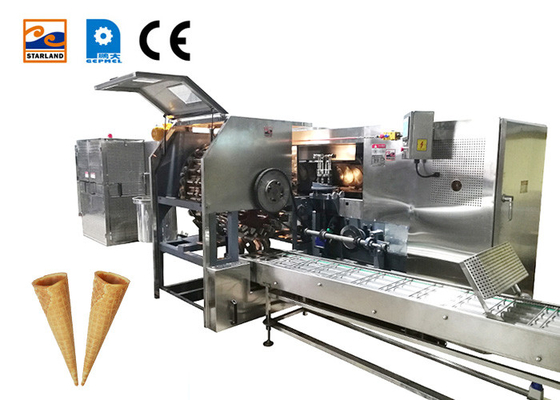 Chaîne de production roulée de cône de sucre Cornet de crème glacée commercial faisant la machine