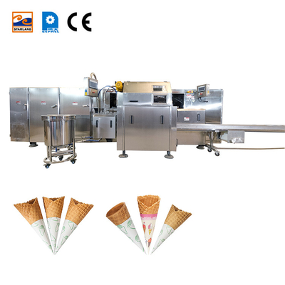 55 plats de cuisson roulent la structure métallique de Sugar Cone Making Machine Sturdy
