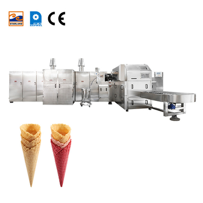 Fabricant de cônes de crème glacée à haute stabilité avec support technique vidéo 6200 pièces / heure