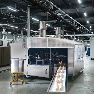 Ligne de production de cônes gaufrés en acier inoxydable avec texture et fonction automatique